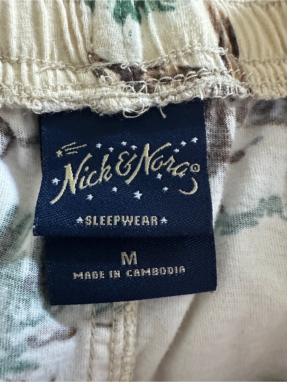 VTG Nick & Nora Cowboy Pajama Pants Kurt Cobain M - Picture 3 of 5